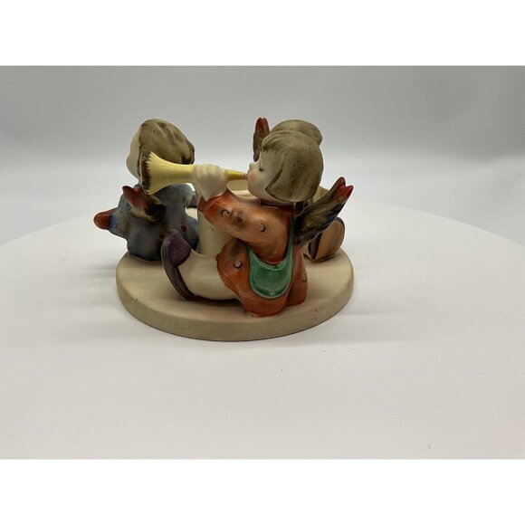 Hummel Figurine Herald Angels Candlestick Holder TMK2 Full Bee Goebel Germany - Picture 10 of 16